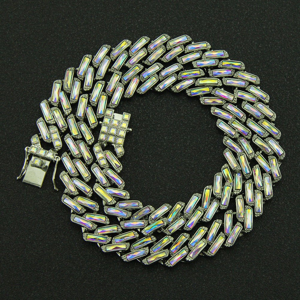15mm Baguette Prong Cuban Chain - Vercetti