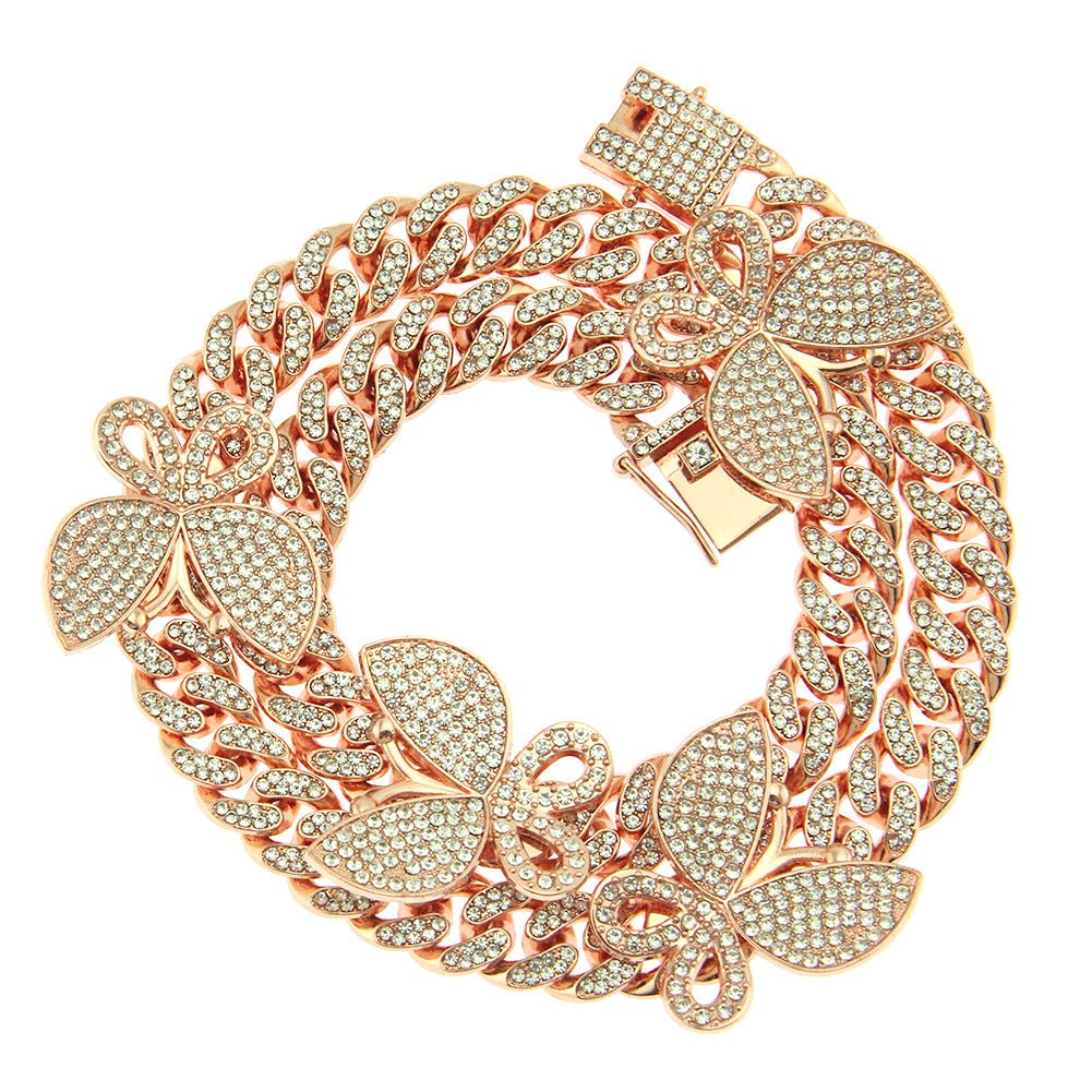Iced Butterfly Choker - Vercetti