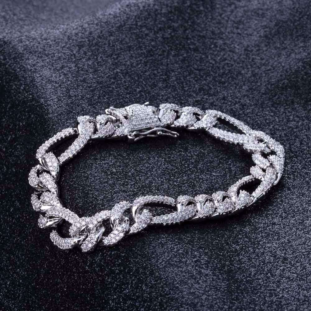 Iced Figaro Bracelet - Vercetti