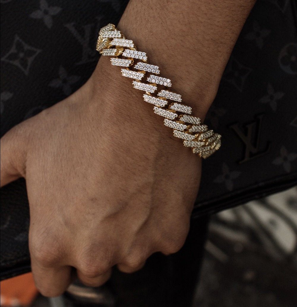 Iced Link Bracelet - Gold - Vercetti