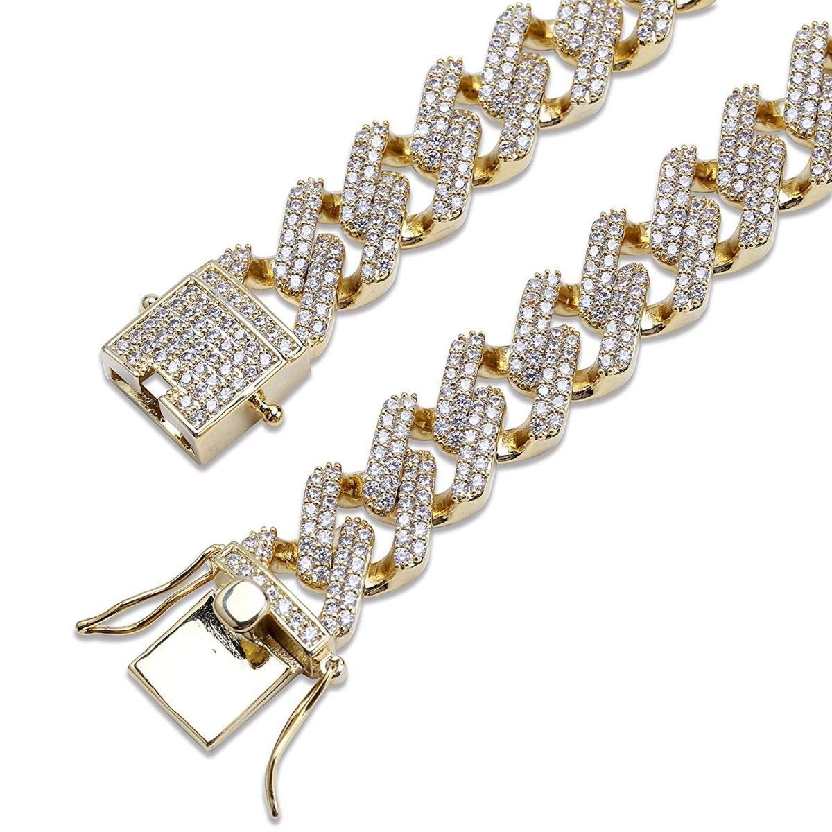 Iced Link Chain - Gold - Vercetti