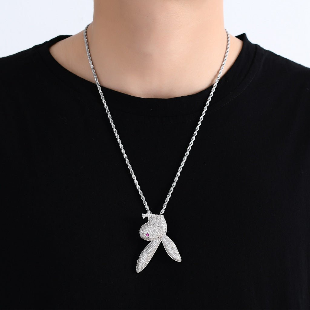 Inverted Playboy Bunny Pendant - Vercetti