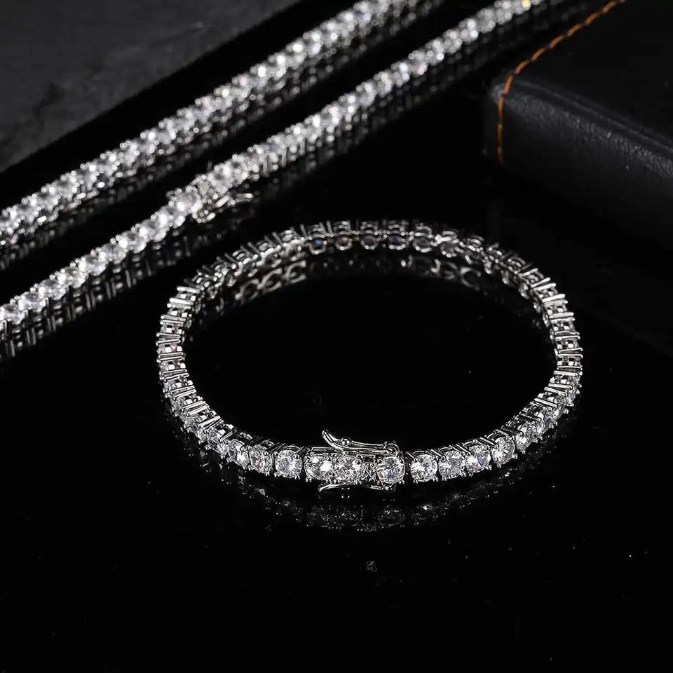 Tennis Bracelet - White Gold - Vercetti