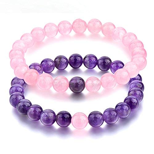 Howlite + Lava Stone Beads Bracelet Set