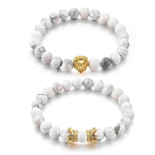 Howlite Beads Bracelet Set