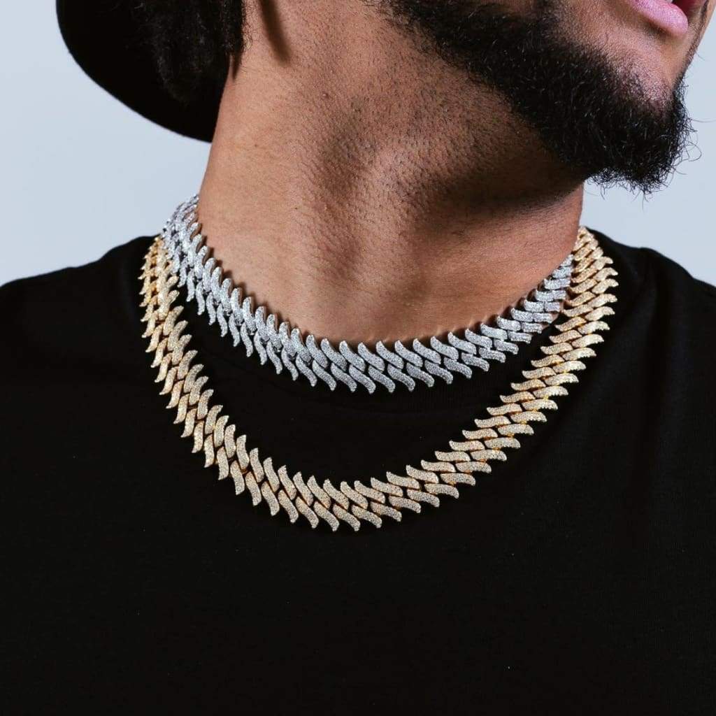 Diamond Cuban Link Chain in Yellow Gold - 12mm – The GLD Shop